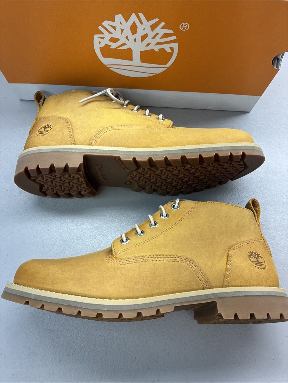 New TIMBERLAND MEN'S 10 REDWOOD FALLS MID LACE U WATERPROOF WHEAT TB1A2AKT231